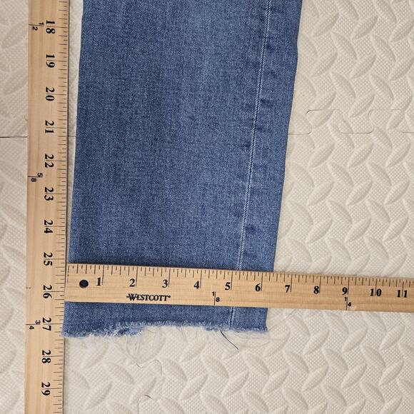 Mother Jeans Womens 26 The Tomcat Ankle Fray From Out Of Town High Rise Straight - Picture 12 of 13